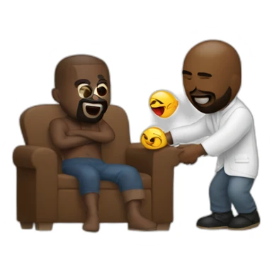 Kanye West being tickled by a klansman nice sticker