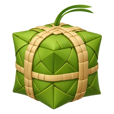 Ketupat rice green sticker