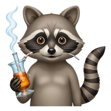 Animal hitting a bong sticker
