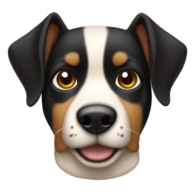 black and tan dog with pointy ears sticker
