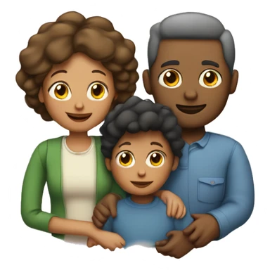 Famille 3 personne  2 mamans et 1 garçon sticker