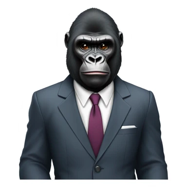 gorilla in a suit sticker