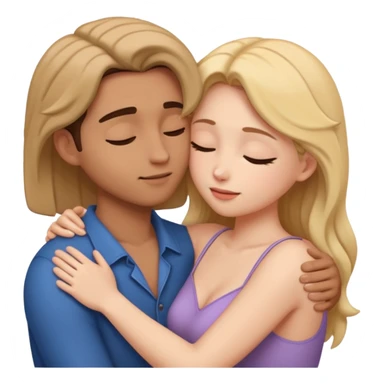 intimate moment between lovers, affection, tenderness, Romance  sticker