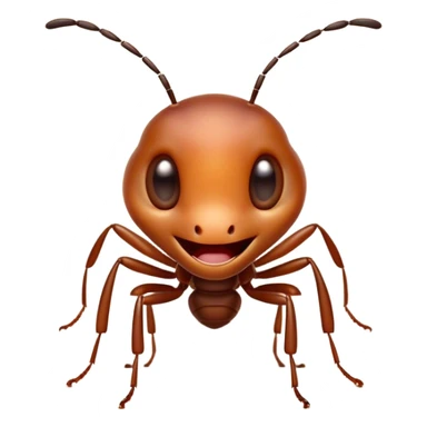 Cinematic Cheeky Ant Portrait Emoji, Head tilted dramatically with an exaggeratedly shocked expression, featuring a diminutive, agile body with wide, comically expressive eyes full of playful disbelief and subtly animated antennae, Simplified yet hilariously expressive features, highly detailed, glowing with a slightly sassy earthy glow, high shine, dramatic yet playful, stylized with an air of cheeky insect mischief, soft glowing outline, capturing the essence of a meme-worthy ant that looks ready to scurry its way into viral fame! sticker