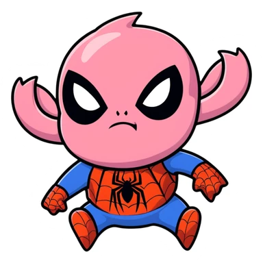 Spider-Ham face, cartoon style, bold colors sticker