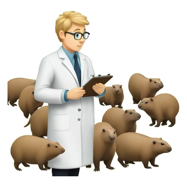 Capybara researcher 3.4 turn sticker