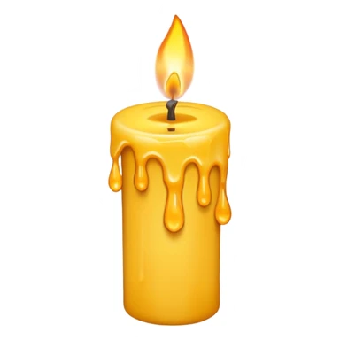 Leaning Candle dripping wax sticker