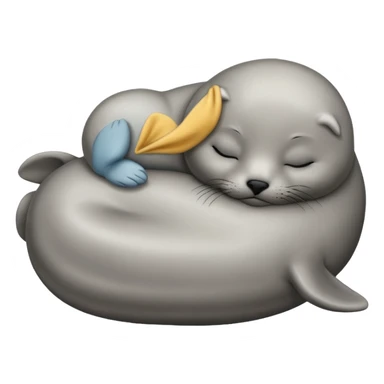 baby Seal sleeping sticker