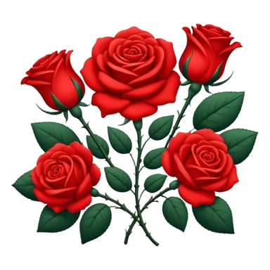 brasão com rosas condessa vermelha sticker