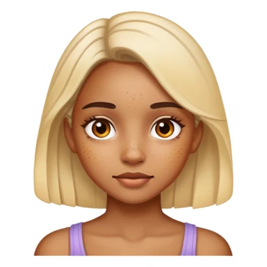 Hyperpigmentation girl sticker