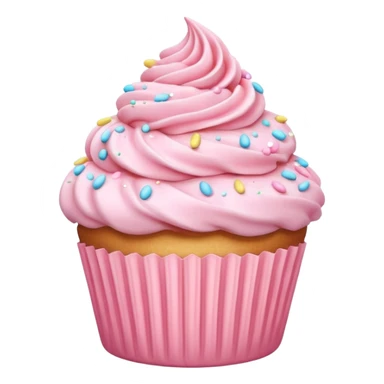 Pastel Pink Cupcake sticker