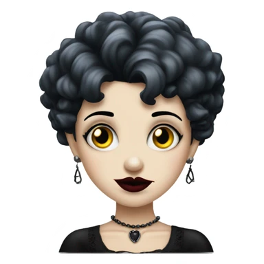 Gothic Betty boop sticker
