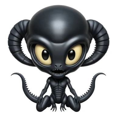 baby xenomorph from movie alien sticker