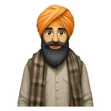 Sardar kid with patka sticker