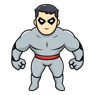 superhero man with multiple arms sticker
