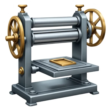 intaglio printing press sticker