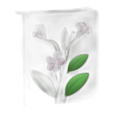 book without flower design in the cover sticker