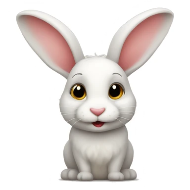 Rabbit with love sticker