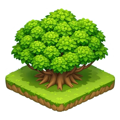 isometric bush sticker