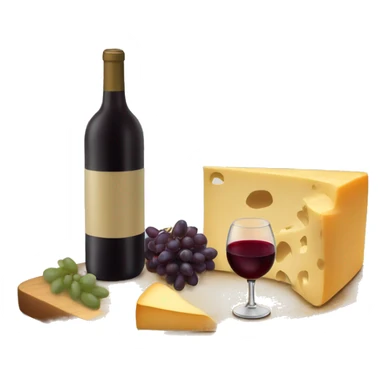 wine and cheese board sticker