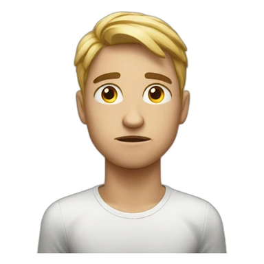 the european student is upset sticker