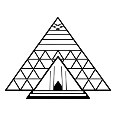 now u want a sticker black an white with louvre museum and he pyramide sticker