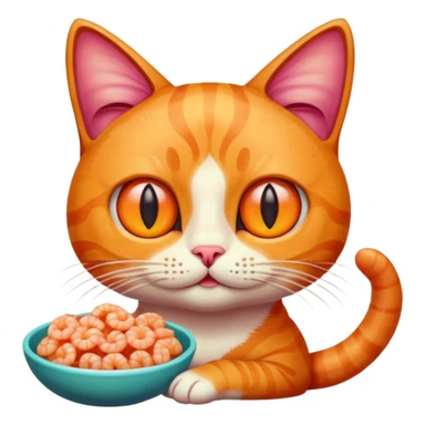Trippi troppi shrimp cat sticker