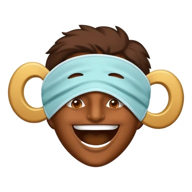 😔 emoji taking off a happy mask sticker