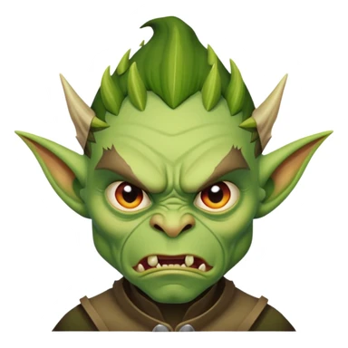 Steven Miller as a goblin, angry expression sticker