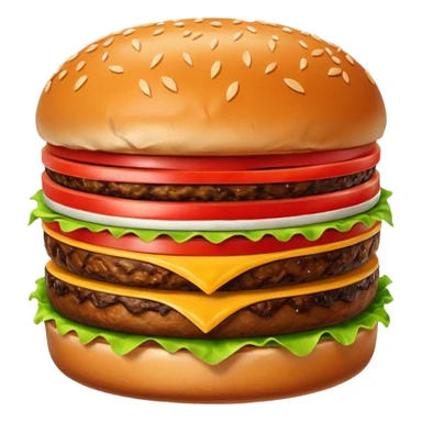 burger patty sticker