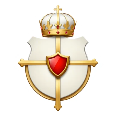 Pope's emblem with a touch of red holy sticker