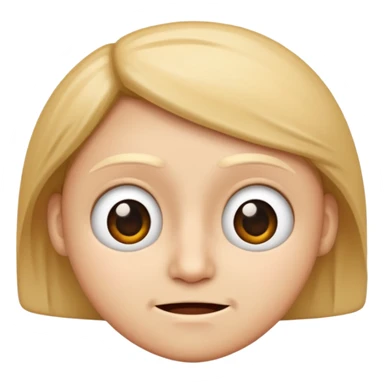 Face showing an expression that says I’m an idiot sticker