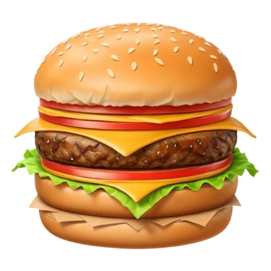 burger in wrapper sticker