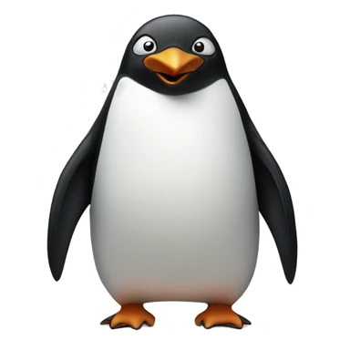 Penguin with rage sticker