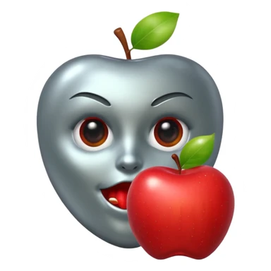 android eating apple sticker