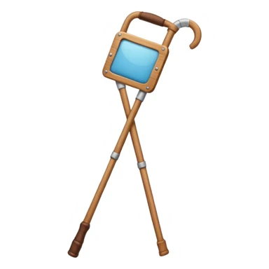 a crutch sticker