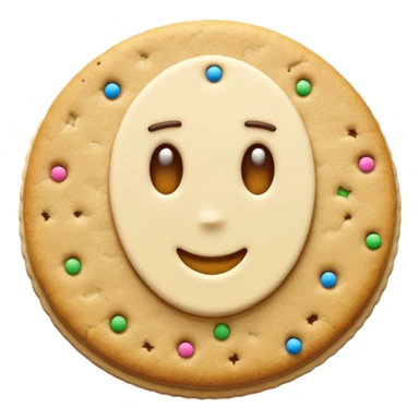 super realistic crumbl confetti sugar cookie sticker