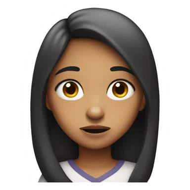 A Girl giving a disgusted side eye  sticker