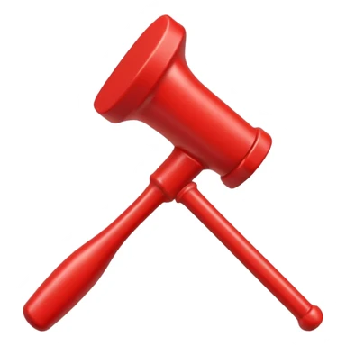 red toy hammer sticker