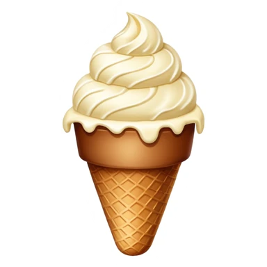 helado granizado with crunchy ice pieces, vanilla ice cream with small chunks of ice or chocolate sticker