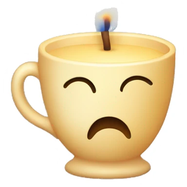 Candle in a cup  sticker