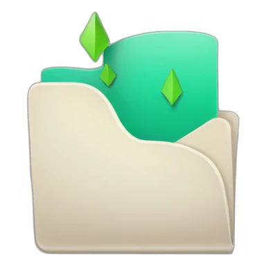 message folder with arrow going towards it sticker