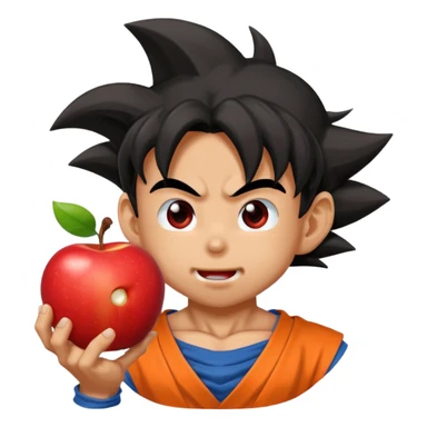 combine a fruit and goku sticker