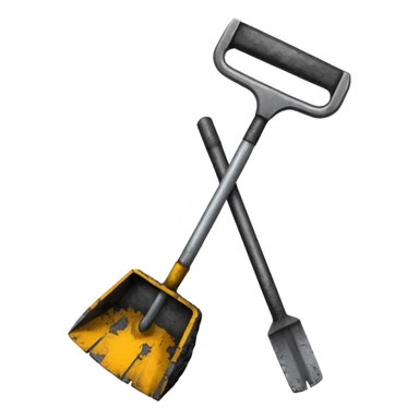 Double-ended coal mining pick sticker