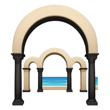 three arch like santa barbara serial sticker