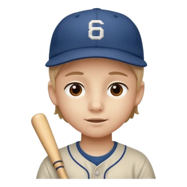 baseball hat kid sticker