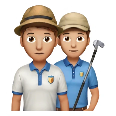 Tigre golf  à côté de messi sticker