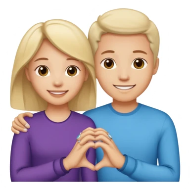 Bestie fingers promise ring  sticker