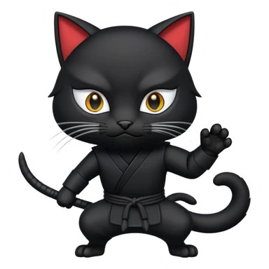 Gato ninja sticker