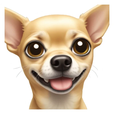 blonde chihuahua with black snout  sticker